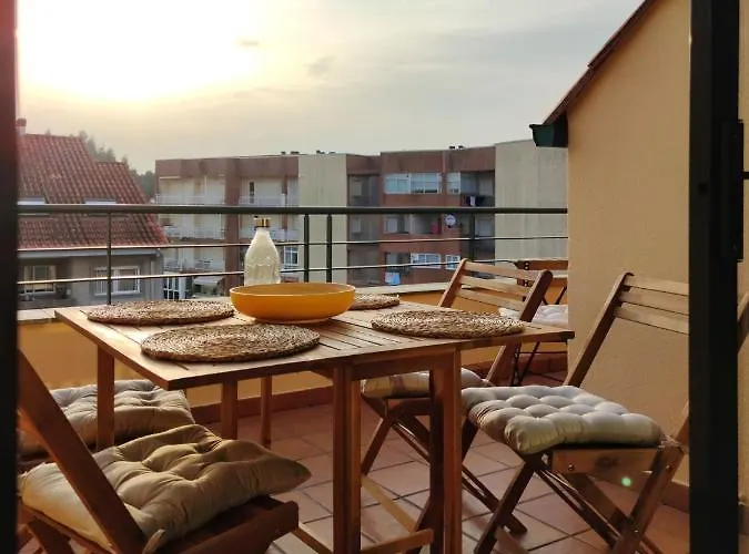 Desconectaengalicia Atico Rocafort, 400m Playa Silgar Санхенхо